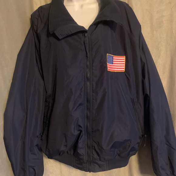 Tri-mountain lined coat/jacket with American flag - Picture 1 of 2